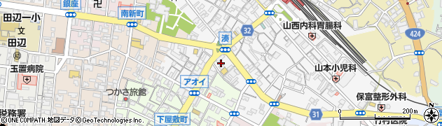和歌山県田辺市湊24周辺の地図