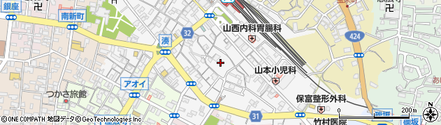 和歌山県田辺市湊36周辺の地図