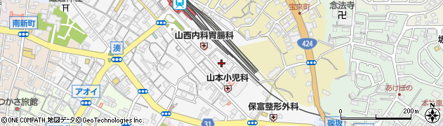和歌山県田辺市湊46周辺の地図