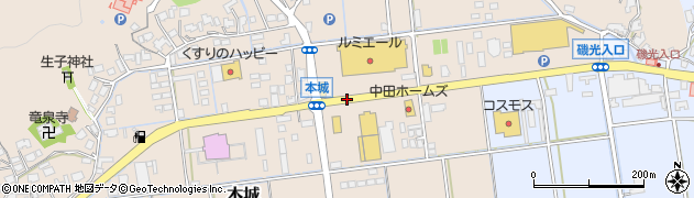 本城周辺の地図