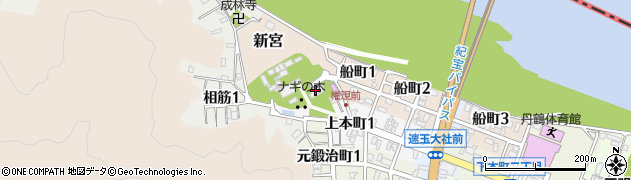 熊野神宝館周辺の地図