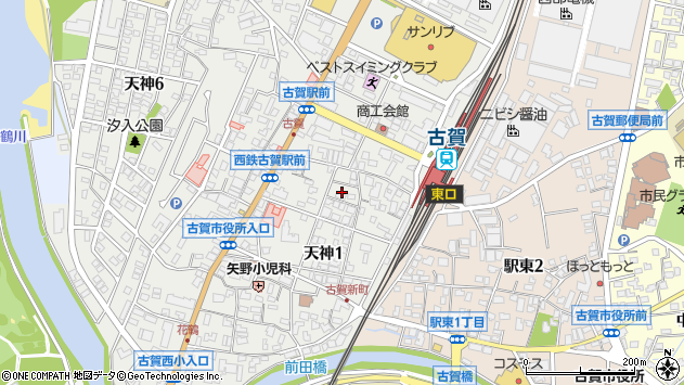 〒811-3101 福岡県古賀市天神の地図