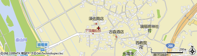 福岡県直方市下境2075周辺の地図
