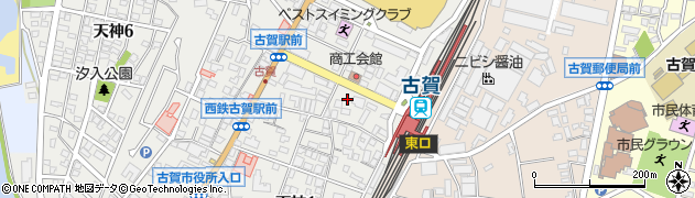 古賀停車場線周辺の地図