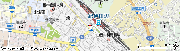田辺ステーションホテル周辺の地図
