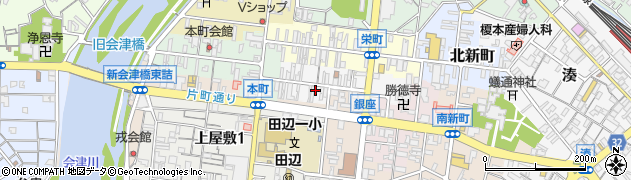 和歌山県田辺市福路町周辺の地図