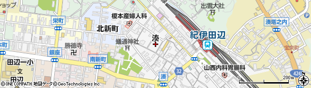 和歌山県田辺市湊11周辺の地図