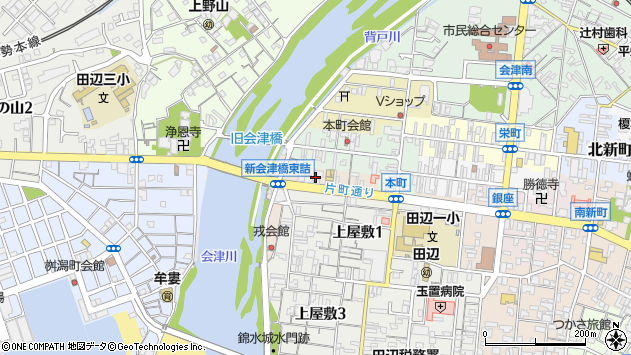 〒646-0045 和歌山県田辺市片町の地図