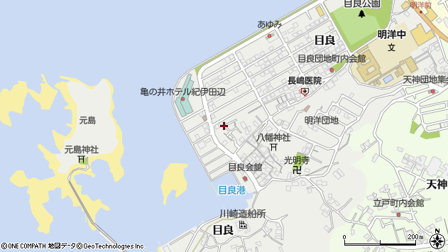 〒646-0058 和歌山県田辺市目良の地図