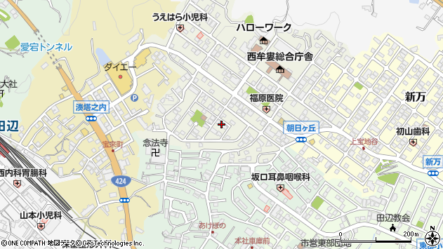 〒646-0027 和歌山県田辺市朝日ヶ丘の地図