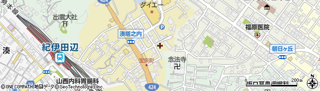 和歌山県田辺市宝来町16周辺の地図