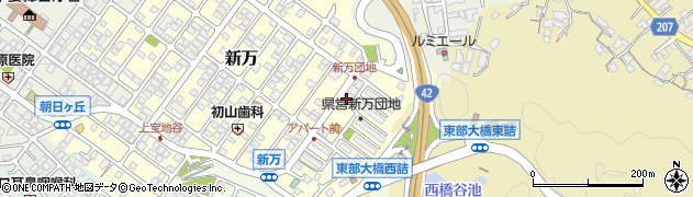 フレッシュハウス新万店周辺の地図