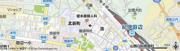 和歌山県田辺市湊9周辺の地図