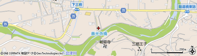 和歌山県田辺市下三栖1365周辺の地図