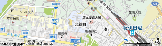 和歌山県田辺市北新町32周辺の地図