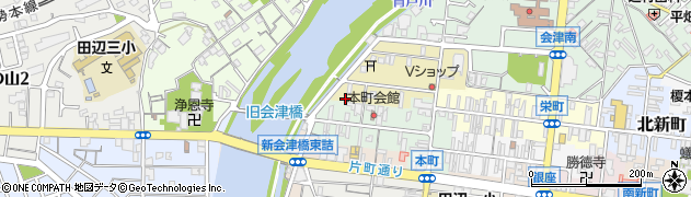 和歌山県田辺市紺屋町43周辺の地図