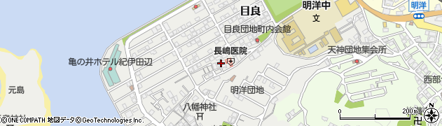 和歌山県田辺市目良32周辺の地図