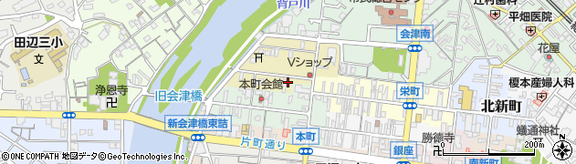 和歌山県田辺市紺屋町8周辺の地図