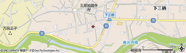 和歌山県田辺市下三栖105周辺の地図