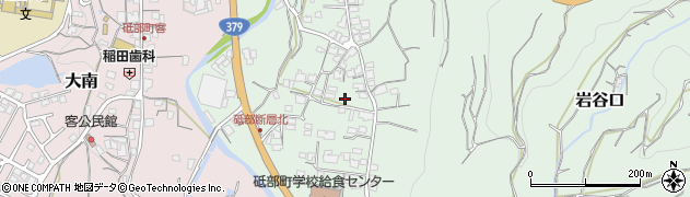 愛媛県砥部町（伊予郡）岩谷口周辺の地図