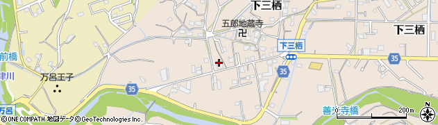 和歌山県田辺市下三栖154周辺の地図