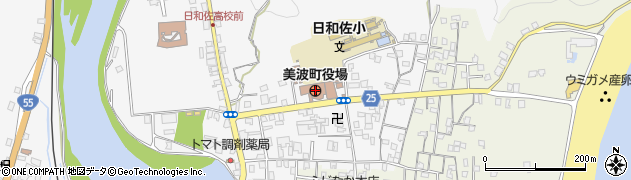 徳島県美波町（海部郡）周辺の地図