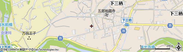 和歌山県田辺市下三栖156周辺の地図