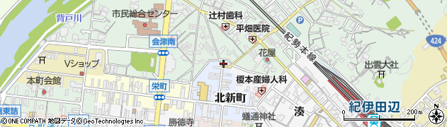 和歌山県田辺市北新町51周辺の地図