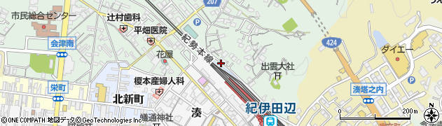 和歌山県田辺市高雄2丁目5周辺の地図