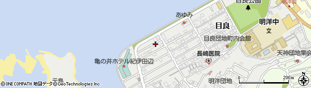 和歌山県田辺市目良25周辺の地図