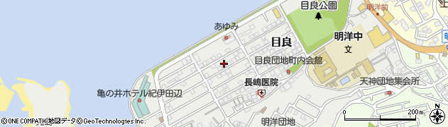 和歌山県田辺市目良35周辺の地図