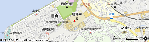 和歌山県田辺市目良4周辺の地図