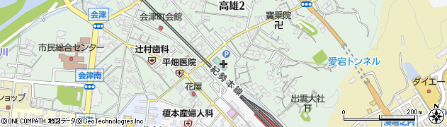 和歌山県田辺市高雄2丁目7周辺の地図