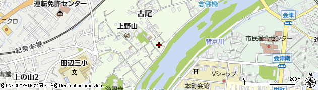 和歌山県田辺市古尾19周辺の地図