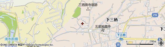 和歌山県田辺市下三栖197周辺の地図