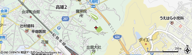 和歌山県田辺市高雄2丁目12周辺の地図