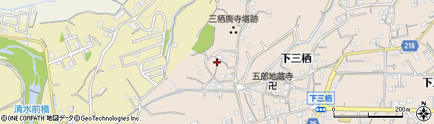 和歌山県田辺市下三栖193周辺の地図