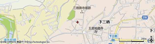 和歌山県田辺市下三栖189周辺の地図