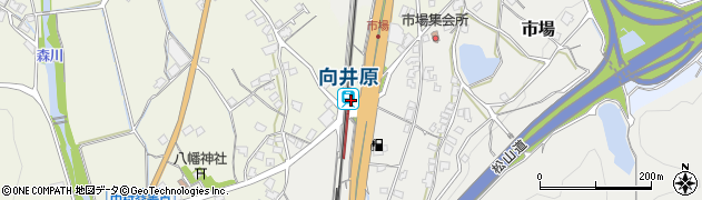 愛媛県伊予市周辺の地図