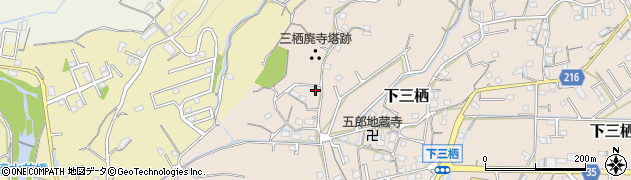 和歌山県田辺市下三栖186周辺の地図
