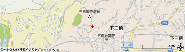 和歌山県田辺市下三栖185周辺の地図