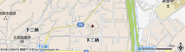 和歌山県田辺市下三栖1221周辺の地図