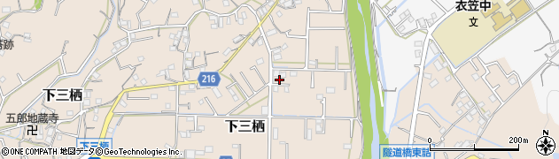 和歌山県田辺市下三栖1196周辺の地図