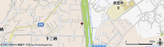和歌山県田辺市下三栖1204-3周辺の地図