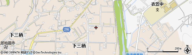 和歌山県田辺市下三栖1198周辺の地図