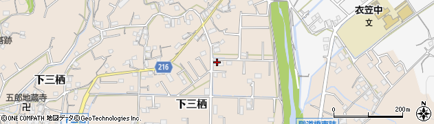 和歌山県田辺市下三栖1196-4周辺の地図