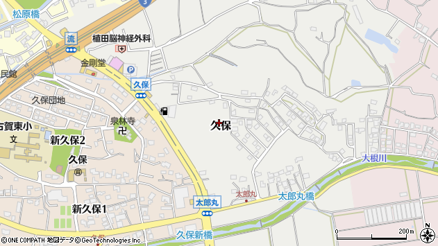 〒811-3115 福岡県古賀市久保の地図