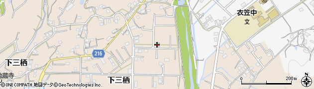 和歌山県田辺市下三栖1187周辺の地図