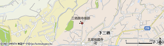 和歌山県田辺市下三栖233周辺の地図