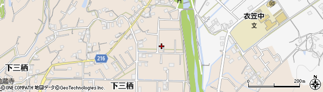 和歌山県田辺市下三栖1187-3周辺の地図